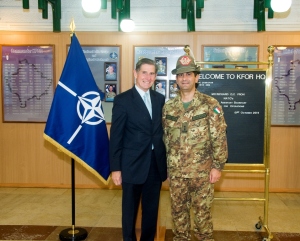 Il comandante della Kosovo Forc ha ricevuto ieri il vice Segretario generale della NATO