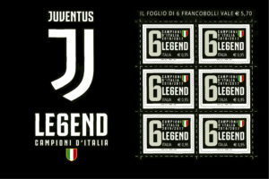 La Juventus in un francobollo