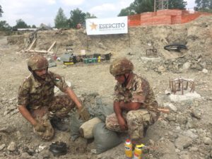 Gli artificieri dell’Esercito fanno brillare l’ordigno di Montecchio di Vallefoglia (PU)