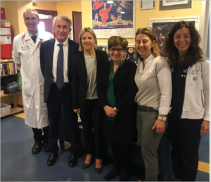 Lanzarin visita la pediatria dell'Azienda ospedaliera di Padova