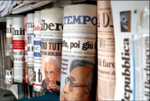 I più importanti giornali che compongono l'editoria italiana