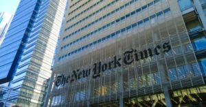 La sede del giornale "The New York Times"