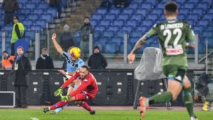 Il gol di Ciro Immobile che ha sentenziato l'ennesima sconfitta per la squadra azzurra