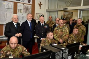 Mattarella visita lo Stato Maggiore dell'Esercito