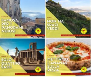Campagna pubblicitaria negativa per promuovere il turismo in Campania