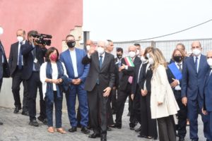 Il Presidente della Repubblica Sergio Mattarella al carcere di Nisida
