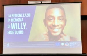 La Regione Lazio ricorda Willy, l'eroe buono