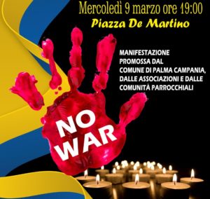 Guerra in Ucraina, fiaccolata per la pace a Palma Campania