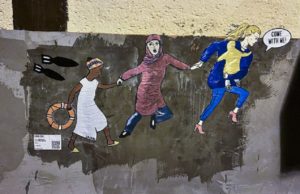 Ucraina: A Przemyśl compare il murale di Laika
