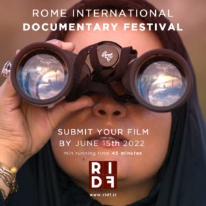 Scade il 15 giugno il bando per iscriversi al primo ROME INTERNATIONAL DOCUMENTARY FESTIVAL