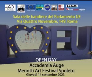 INCONTRO BILATERALE TRA AUGE E MENOTTI ART FESTIVAL AL PARLAMENTO EUROPEO DI ROMA